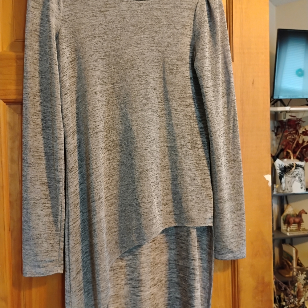 Bar III Heather Gray Knit Top